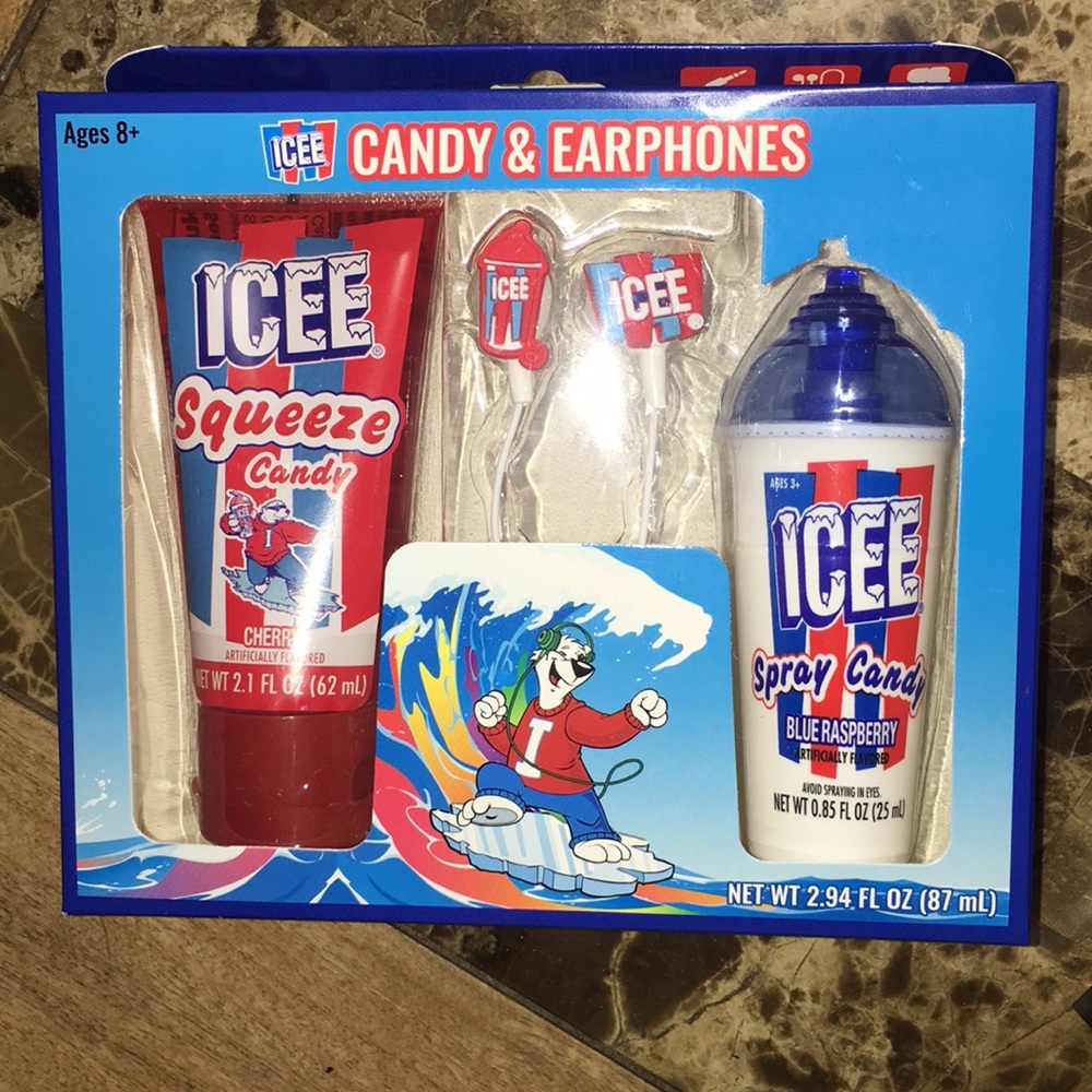 Earphones and candy